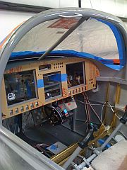 Interior @ windscreen fiberglass prep